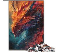 Puzzle per adolescenti 1000 puzzle drago cinese, allena il tuo cervello e le tue mani, regali di compleanno unici per età 14+ (dimensioni 50x75cm)
