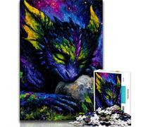 Puzzle per adolescenti 1000 puzzle Drago e Terra, giocattoli educativi didattici, giochi per famiglie, interazione genitore-figlio per età 14 38x26cm