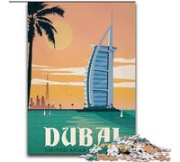 Puzzle per adolescenti 1000 puzzle Dubai, adatti a persone dai 14 anni in su, giochi educativi, regali di Babbo Natale segreto, 26x38cm