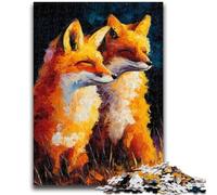 Puzzle per adolescenti 1000 puzzle Due volpi Allena il tuo cervello e le tue mani Interazione genitore-figlio per età 14+ 38x26cm