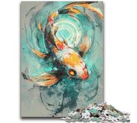 Puzzle per adolescenti 1000 puzzle Fantasy Koi Allena il tuo cervello e le tue mani Interazione genitore-figlio per età 14+ 38x26cm