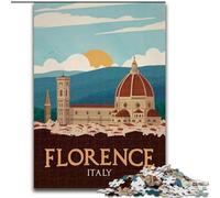 Puzzle per adolescenti 1000 puzzle Firenze, adatti a persone dai 14 anni in su, giochi educativi, regali di Babbo Natale segreto, 26x38cm