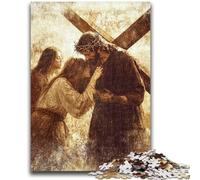 Puzzle per adolescenti 1000 puzzle Gesù allena il tuo cervello e le tue mani, regali per amici e familiari 38x26cm