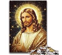 Puzzle per adolescenti 1000 puzzle Gesù allena il tuo cervello e le tue mani, regali per amici e familiari 38x26cm