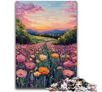Puzzle per adolescenti 1000 puzzle Giardino di tulipani per età 14 anni e oltre Giochi per famiglie Gioco di Natale Regali per donne 50x75cm