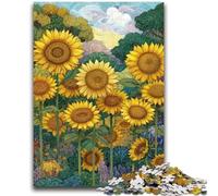 Puzzle per adolescenti 1000 puzzle Girasole Giocattolo Gioco intellettuale per la decorazione della casa per età 14 anni in su 26x38cm