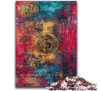 Puzzle per adolescenti 1000 puzzle Graffiti Bitcoin per età 14 anni e oltre Giochi per famiglie Gioco di Natale Regali per donne 26x38cm