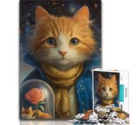 Puzzle per adolescenti 1000 puzzle Il piccolo principe Gatto, gioco per famiglie antistress, sfida difficile, rafforza l'amore tra coppie, 38x26cm
