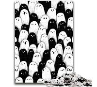 Puzzle per adolescenti 1000 puzzle in bianco e nero Non morti Allena il tuo cervello e le tue mani Interazione genitore-figlio per età 14+ 50x75cm