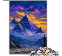 Puzzle per adolescenti 1000 puzzle misteriose piramidi egizie, aiuta il cervello a esercitare giocattoli avvincenti per coltivare la pazienza decorazione perfetta dimensioni 26x38cm