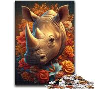 Puzzle per adolescenti 1000 puzzle misteriosi giocattoli rinoceronti giochi educativi antistress decorazioni per la casa uniche e regali 26x38cm