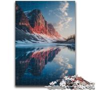 Puzzle per adolescenti 1000 puzzle Montagne e laghi meravigliosi aiutano il cervello a esercitare Giocattoli avvincenti per coltivare la pazienza Decorazione da parete 50x75cm