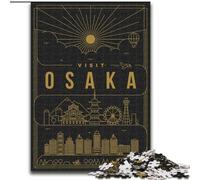 Puzzle per adolescenti 1000 puzzle Osaka Giappone, adatti a persone dai 14 anni in su, giochi educativi, regali di Babbo Natale segreto, 50x75cm