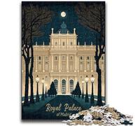 Puzzle per adolescenti 1000 puzzle Palazzo Reale di Madrid Difficili da completare ma divertenti e spiritosi Regalo di compleanno, regali, arte murale (dimensioni 50x70cm)