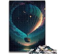 Puzzle per adolescenti 1000 puzzle Palloncino nello spazio Aiuta il cervello a esercitare Giocattoli avvincenti per coltivare la pazienza Decorazione da parete 26x38cm