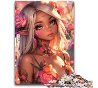 Puzzle per adolescenti 1000 puzzle per adulti con ragazze elfo anime, antistress, per ammazzare il tempo durante le vacanze e per l'interazione genitore-figlio (26x38cm)