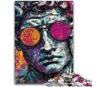 Puzzle per adolescenti 1000 puzzle Pop-art Statua del David di Michelangelo Allena il tuo cervello e le tue mani Regali per amici e familiari 50x75cm