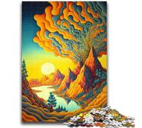 Puzzle per adolescenti 1000 puzzle psichedelici difficili da completare ma divertenti e umoristici, regalo di compleanno, regali, arte murale 50x75cm