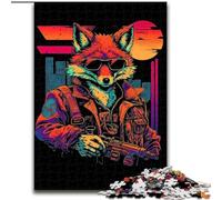 Puzzle per adolescenti 1000 puzzle Red Fox Gangster Poster, per gioco educativo sfida giocattolo migliora la memoria per età 14 (dimensioni 26x38cm)