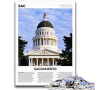 Puzzle per adolescenti 1000 puzzle Sacramento Allena il tuo cervello e le tue mani Interazione genitore-figlio per età 14+ (dimensioni 38x26cm)