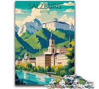 Puzzle per adolescenti 1000 puzzle Salisburgo Allena il tuo cervello e le tue mani Interazione genitore-figlio per età 14+ (dimensioni 50x70cm)