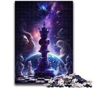 Puzzle per adolescenti 1000 puzzle Scacchi cosmici Allena il tuo cervello e le tue mani Regali per amici e familiari 38x26cm