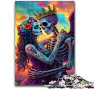 Puzzle per adolescenti 1000 puzzle Scheletro di coppia Aiuta il cervello a esercitare Giocattoli avvincenti per coltivare la pazienza Adatto alle coppie 26x38cm