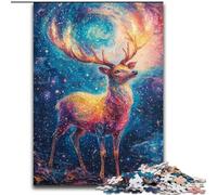 Puzzle per adolescenti 1000 puzzle Space Deer, per 14+ anni, per divertimento in famiglia e serate di gioco, collezione di artisti, belle arti (dimensioni 26x38cm)