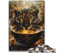 Puzzle per adolescenti 1000 puzzle Spirito mistico del giaguaro Aiuta il cervello a esercitare Giocattoli avvincenti per coltivare la pazienza Adatto alle coppie 50x75cm