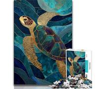 Puzzle per adolescenti 1000 puzzle Tartarughe marine, giochi educativi, decorazioni per la casa, regalo di compleanno, regali, arte murale (75x50cm)