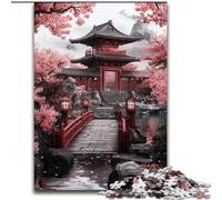 Puzzle per adolescenti 1000 puzzle Tempio giapponese, giocattoli da gioco, ogni pezzo è unico - Gioco divertente e stimolante per tutta la famiglia, adatto a bambini dai 14 anni (dimensioni 50x75cm)