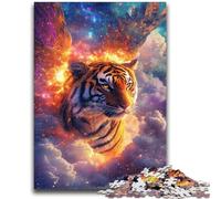 Puzzle per adolescenti 1000 puzzle Tigre cosmica, giocattolo educativo intellettuale decomprimente, regalo di compleanno 50X75CM