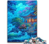 Puzzle per adolescenti 1000 puzzle Torri del palazzo coreano tradizionale per età 14 anni e oltre Giochi per famiglie Gioco di Natale Regali per donne 50x75cm