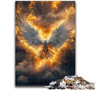 Puzzle per adolescenti 1000 puzzle Uccello di fiamma Aiuta il cervello a esercitare Giocattoli avvincenti per coltivare la pazienza Decorazione da parete 26x38cm