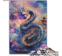 Puzzle per adolescenti 1000 puzzle Universo Drago cinese, antistress con pezzi completamente incastrati di forma casuale per ragazzi dai 14 anni in su dimensioni 50x75cm
