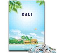 Puzzle per adolescenti 1000 puzzle Viaggio a Bali, Indonesia Aiutano il cervello a esercitare Giocattoli avvincenti per coltivare la pazienza Adatto alle coppie (dimensioni 38x52cm)