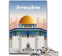 Puzzle per adolescenti 1000 puzzle Viaggio a Gerusalemme Aiuta il cervello a esercitare Giocattoli avvincenti per coltivare la pazienza Decorazione murale (dimensioni 50x75cm)