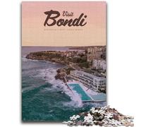 Puzzle per adolescenti 1000 puzzle Visita Bondi Aiuta il cervello ad allenarsi Giocattoli avvincenti per coltivare la pazienza Adatto alle coppie (dimensioni 50x75cm)