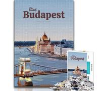 Puzzle per adolescenti 1000 puzzle Visita Budapest, per un gioco educativo, un giocattolo, un arredamento unico per la casa e un regalo (38x26cm)