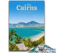 Puzzle per adolescenti 1000 puzzle Visita Cairns Aiuta il cervello ad allenarsi Giocattoli avvincenti per coltivare la pazienza Adatto alle coppie (dimensioni 50x75cm)