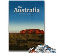 Puzzle per adolescenti 1000 puzzle Visita l'Australia Aiuta il cervello ad allenarsi Giocattoli avvincenti per coltivare la pazienza Adatto alle coppie (dimensioni 50x75cm)