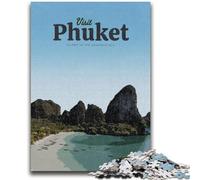 Puzzle per adolescenti 1000 puzzle Visita Phuket Aiuta il cervello ad allenarsi Giocattoli avvincenti per coltivare la pazienza Adatto alle coppie (dimensioni 50x75cm)
