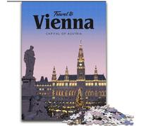 Puzzle per adolescenti 1000 puzzle Visita Vienna, apprendimento educativo è ideale come regalo per tutta la famiglia 26x38cm