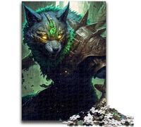 Puzzle per adolescenti 1000 puzzle Wolf Warrior Difficili Regali per amici e familiari Adatto per E 14 26x38cm