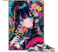 Puzzle per adolescenti 1000 ragazze anime giapponesi, gioco per famiglie antistress, sfida difficile, rafforza l'amore tra coppie (dimensioni 50x75cm)
