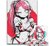 Puzzle per adolescenti 1000 ragazze zombie anime sexy ma divertenti e divertenti, regalo di compleanno per bambini dai 14 anni in su, 50x75cm