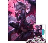 Puzzle per adolescenti 1000 Regina dei Pipistrelli Anime Ragazza Gioco Pratico Giocattolo Gioco Intellettuale Regalo di Compleanno per Donne (Dimensioni 75x50cm)