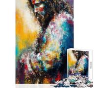 Puzzle per adolescenti 1000 ritratti astratti del Salvatore giocattoli fai da te ottimo regalo per giochi rompicapo aiuta il cervello ad allenarsi dimensioni 38x26cm