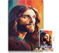 Puzzle per adolescenti 1000 ritratti di Gesù Cristo Gioco di sfida unico Sfida difficile Regali di compleanno Dimensioni 38x26cm
