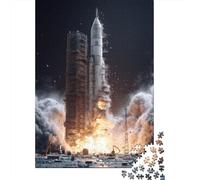 Puzzle Per Adolescenti 1000 Rocket Launch Explosion Puzzle Per Adulti Giocattoli Antistress Regali Per Donne Offerta Come Regali Per Tutta La Famiglia 38x26cm/1000pcs